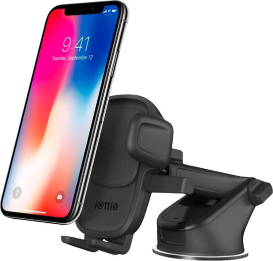 iOttie - Easy One Touch 5 Universal Dash/Windshield Mount for Mobile Phones - Black